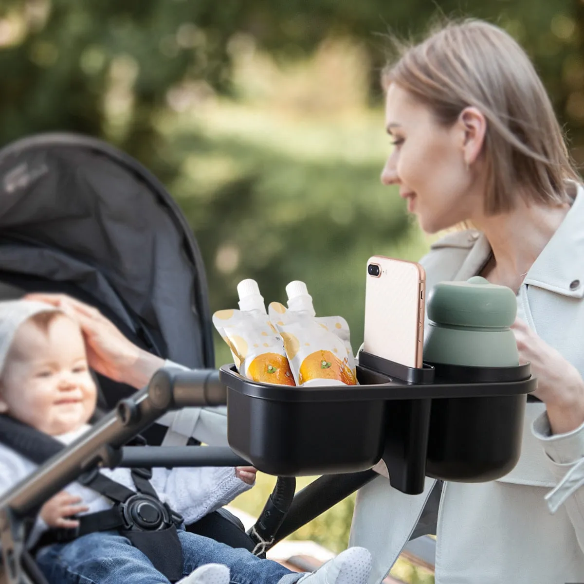 3in1 Multifunctional Baby Stroller Cup and Phone Holder