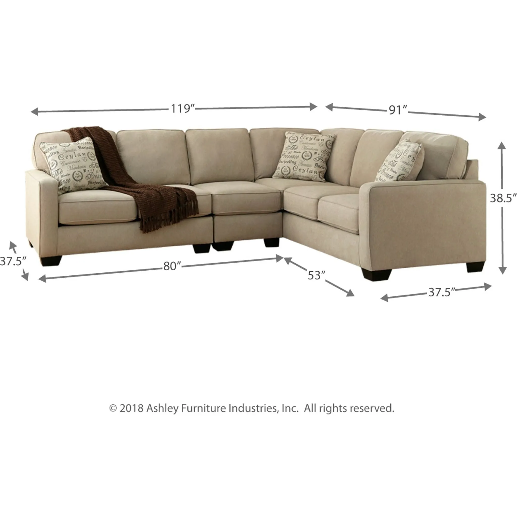Alenya 3 Piece Sectional
