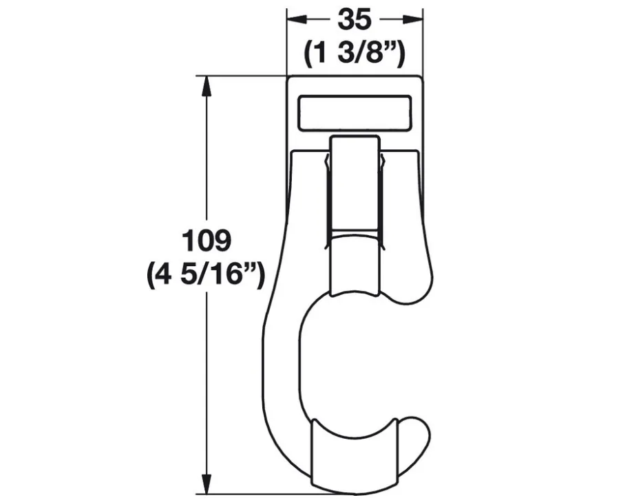 Broom Hook by Hafele Synergy Elite Collection