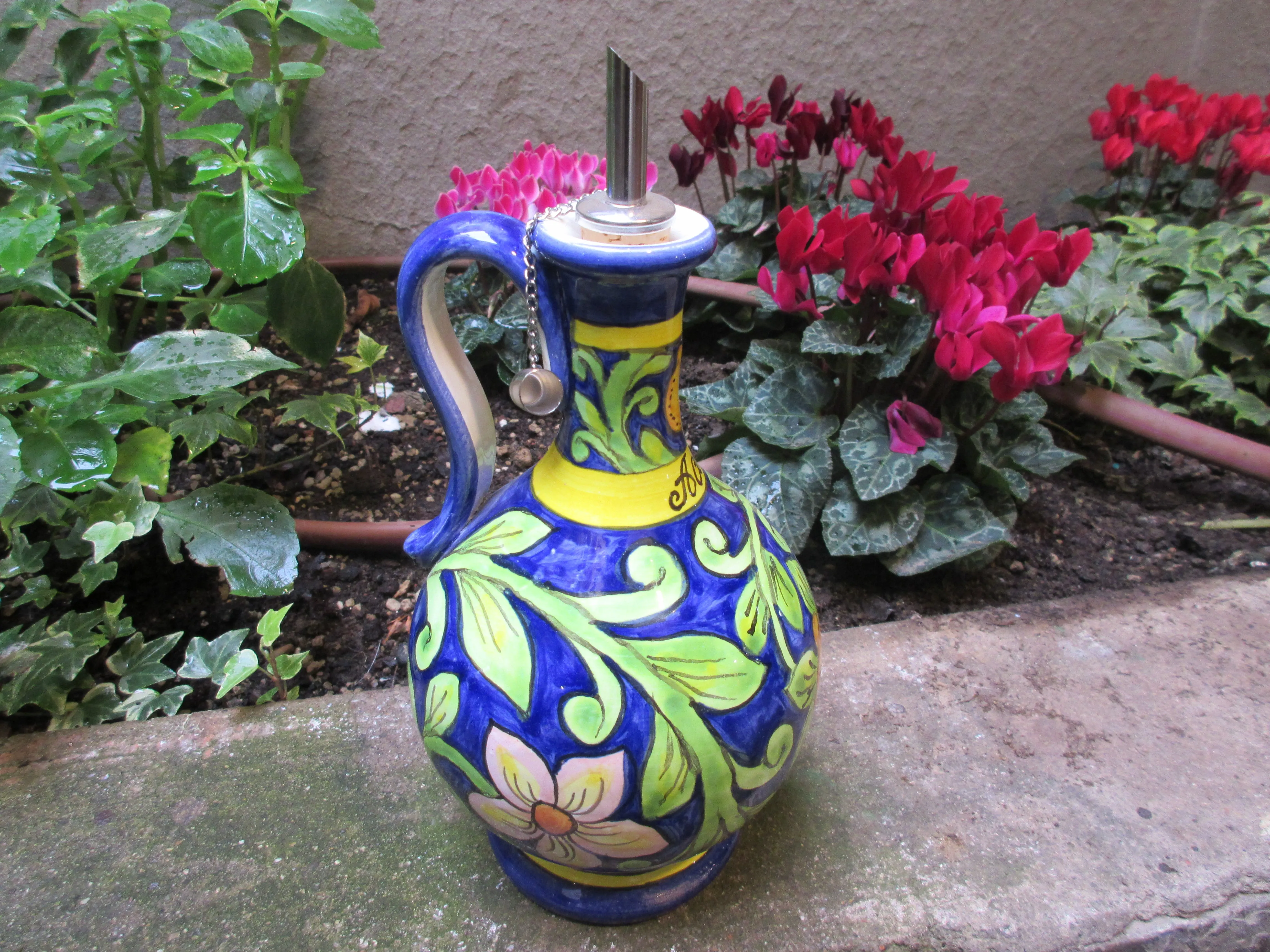 ceramic oil and vinegar bottles