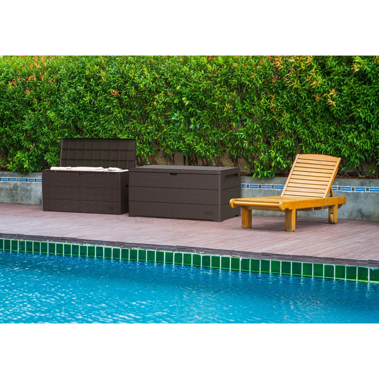 Duramax 71 Gallon Outdoor Resin Deck Box, Garden Furniture Organizer (2 Colors)