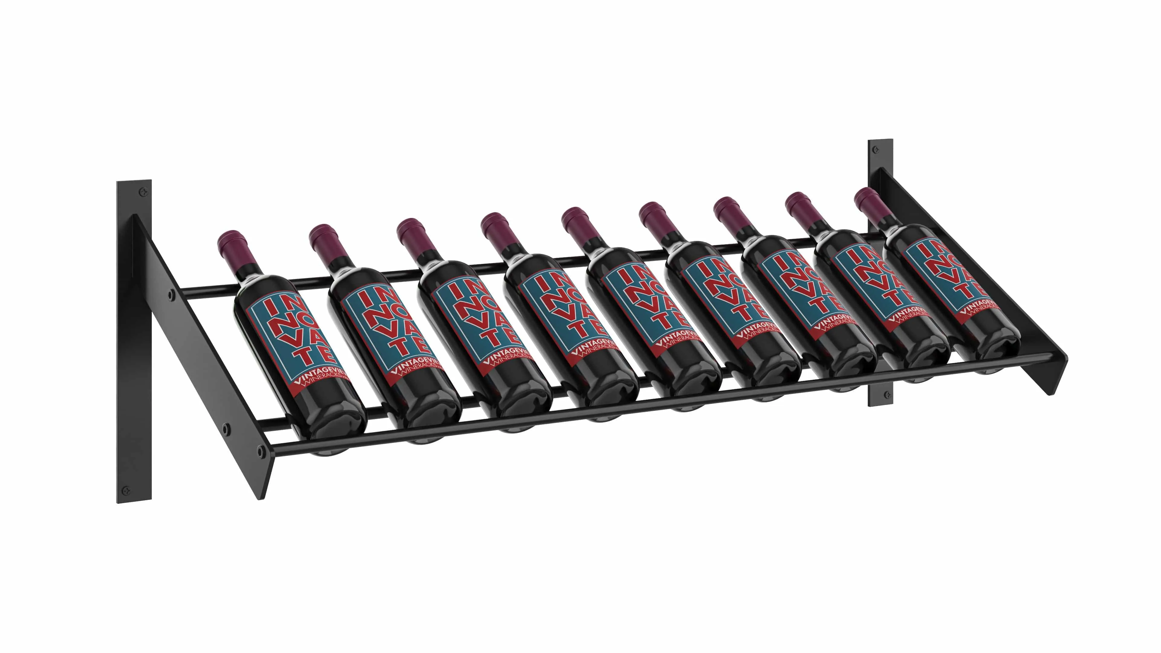 Evolution Wine Wall Mounted Wine Presentation Rack (3 - 9 Bottles)