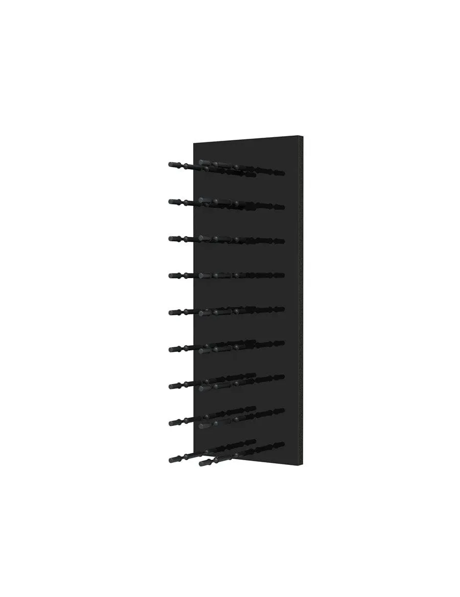 Fusion Wine Wall HZ Black Panel - 3FT Label-Out Wall Mounted Wine Rack (9-27 Bottles)