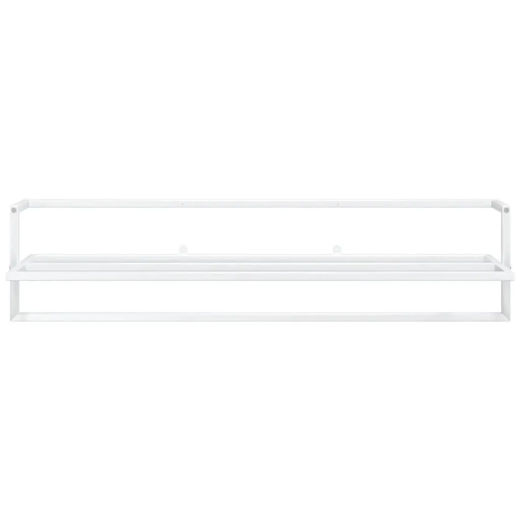 Towel Rack White 95x25x22 cm Iron