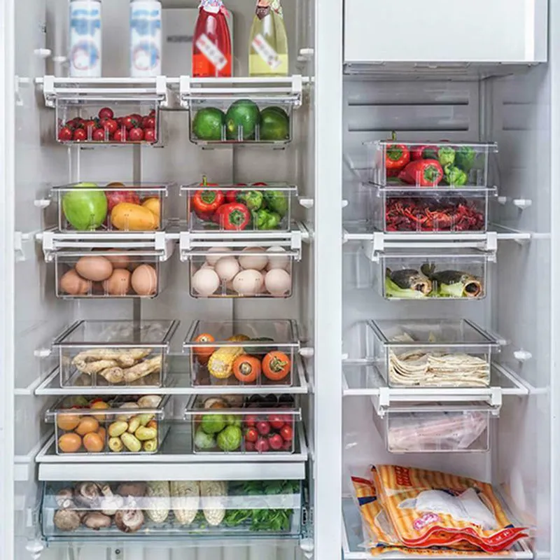 Transparent Refrigerator Organizer Bin Storage Box