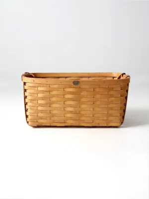 vintage Peterboro storage basket