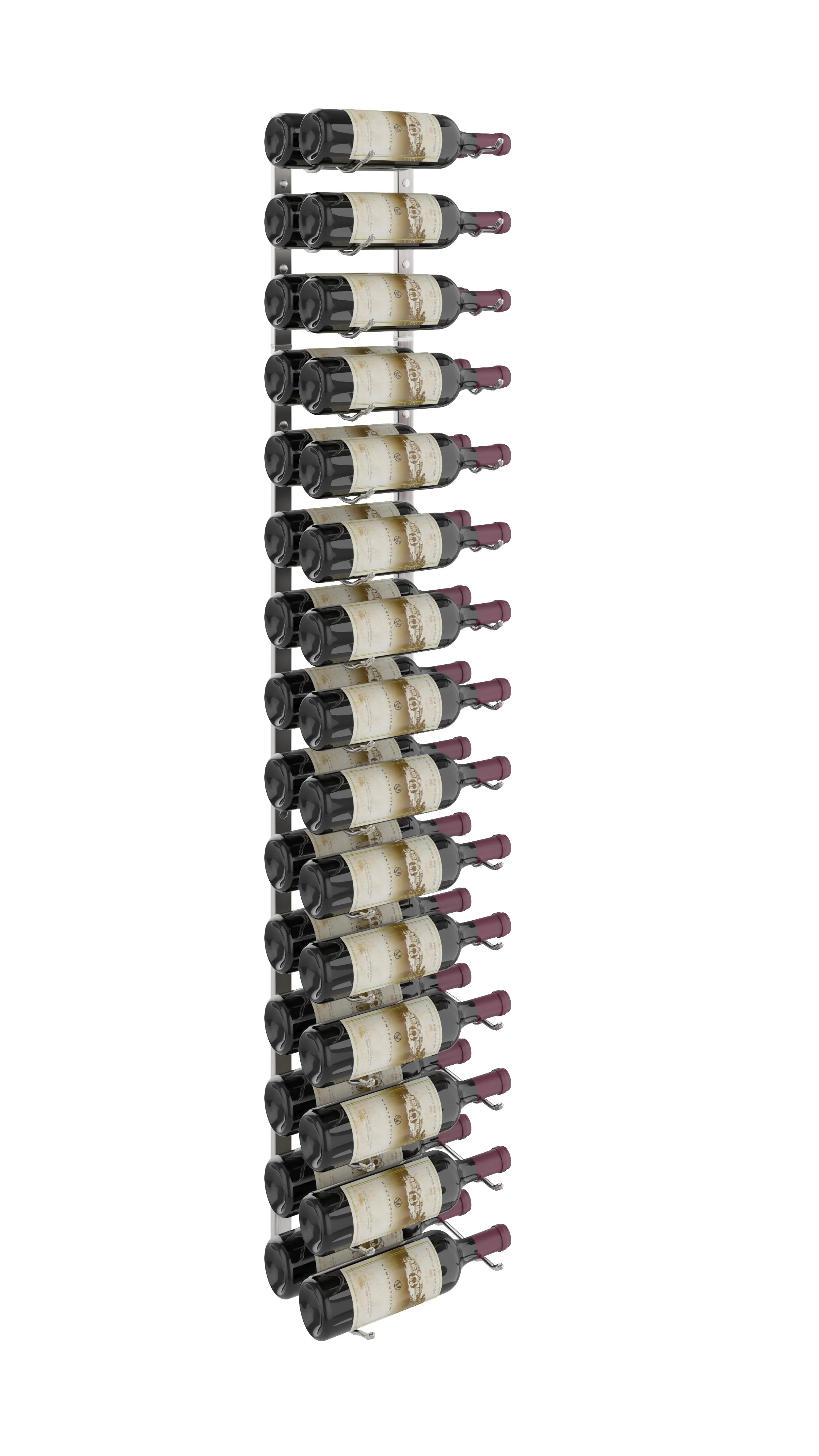 W Series Wine Rack 5 (wall mounted metal wine rack kit)
