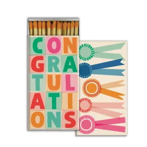 Warm Wishes Designer Matches - Congratulations